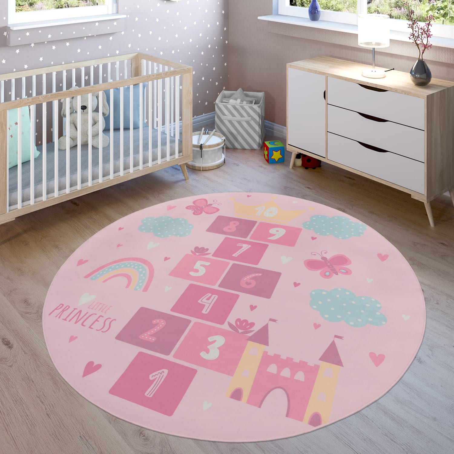Kinder-Teppich Bino Pink
