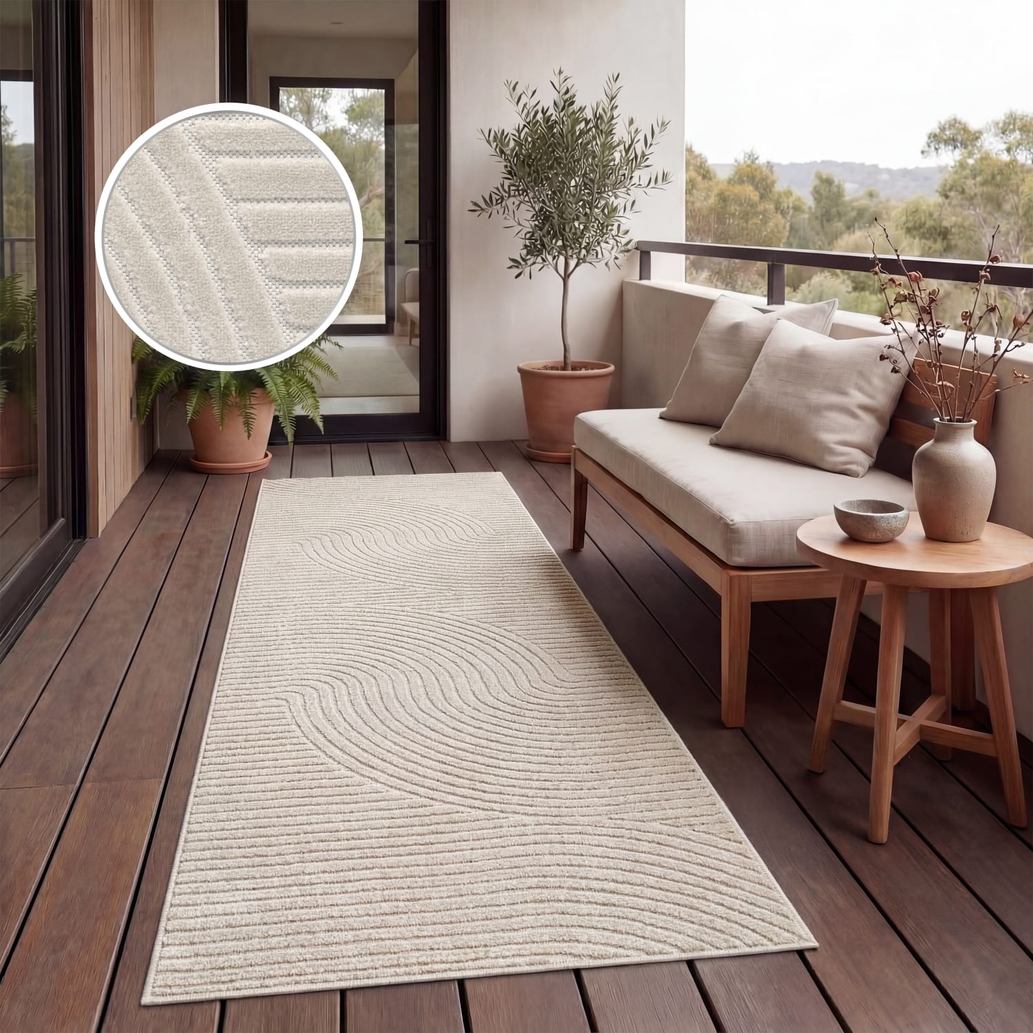 In- & Outdoor-Teppich Cotton Creme