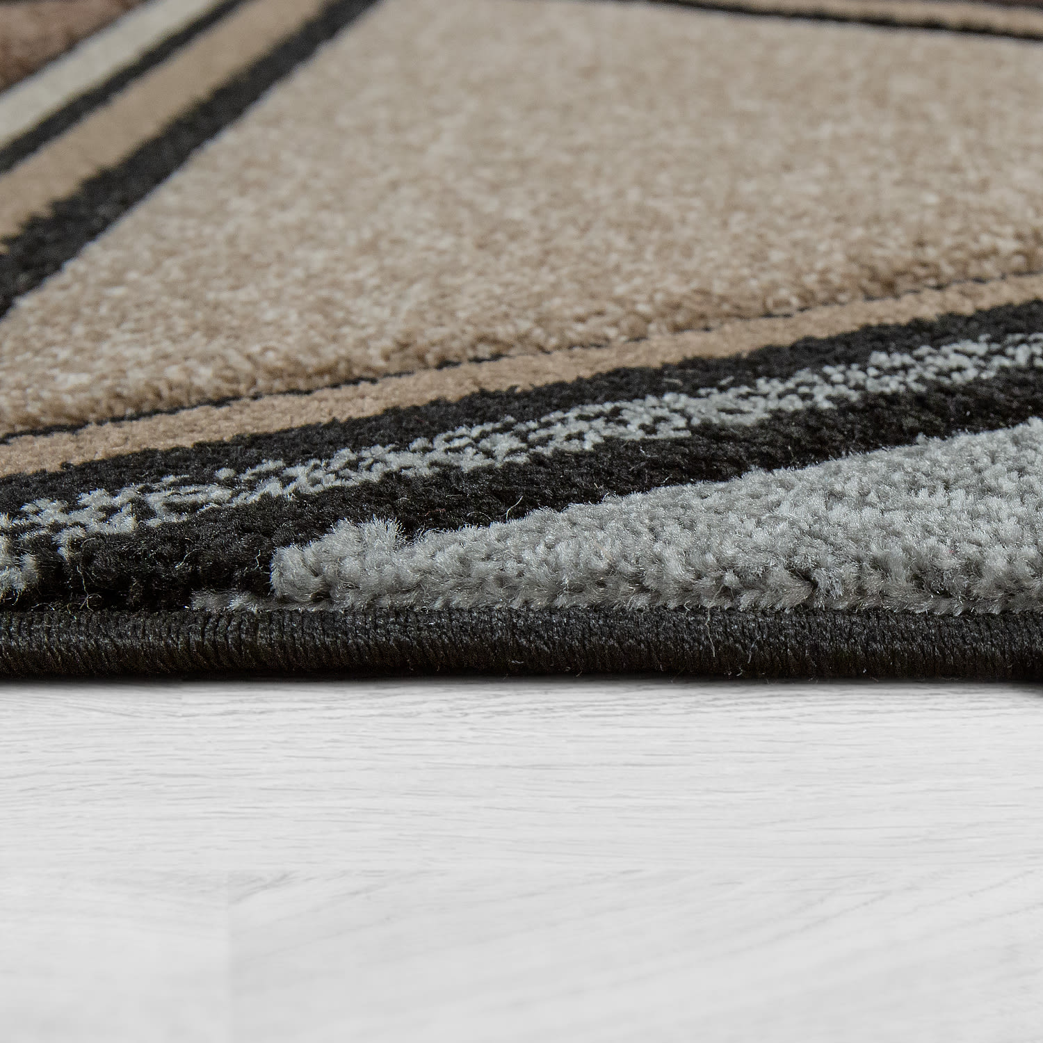 Moderner-Teppich Diamond Braun