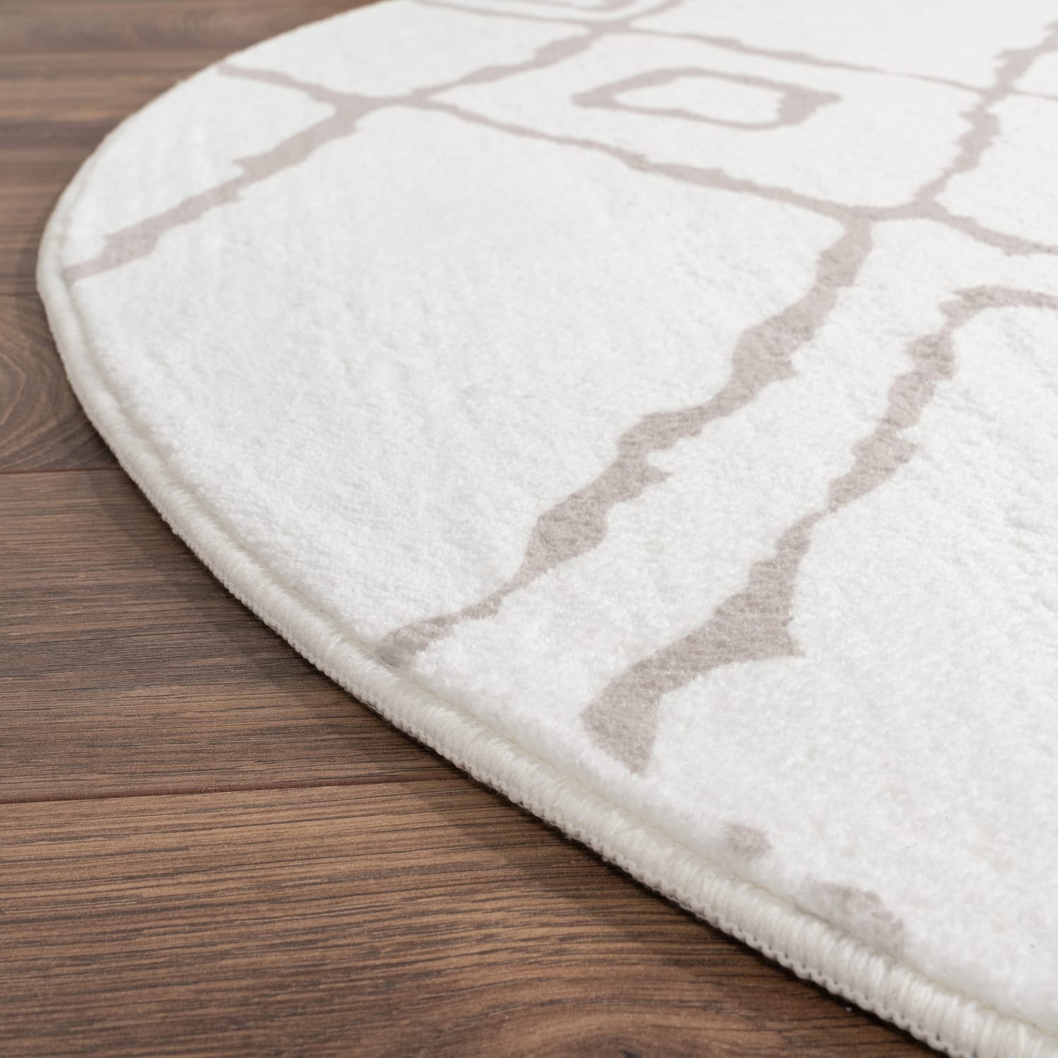 Teppich waschbar Luton Creme