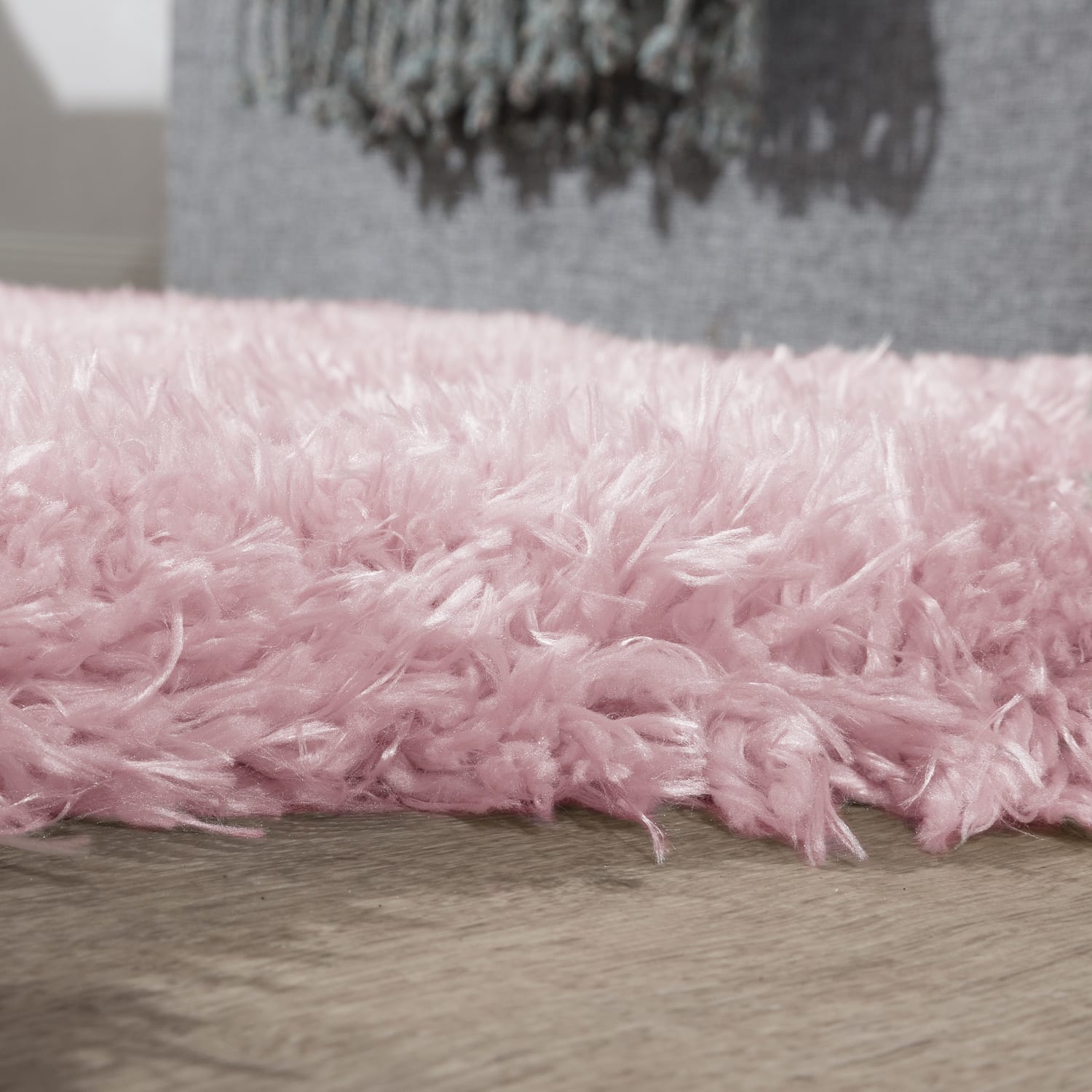 Hochflorteppich Zotty Pink