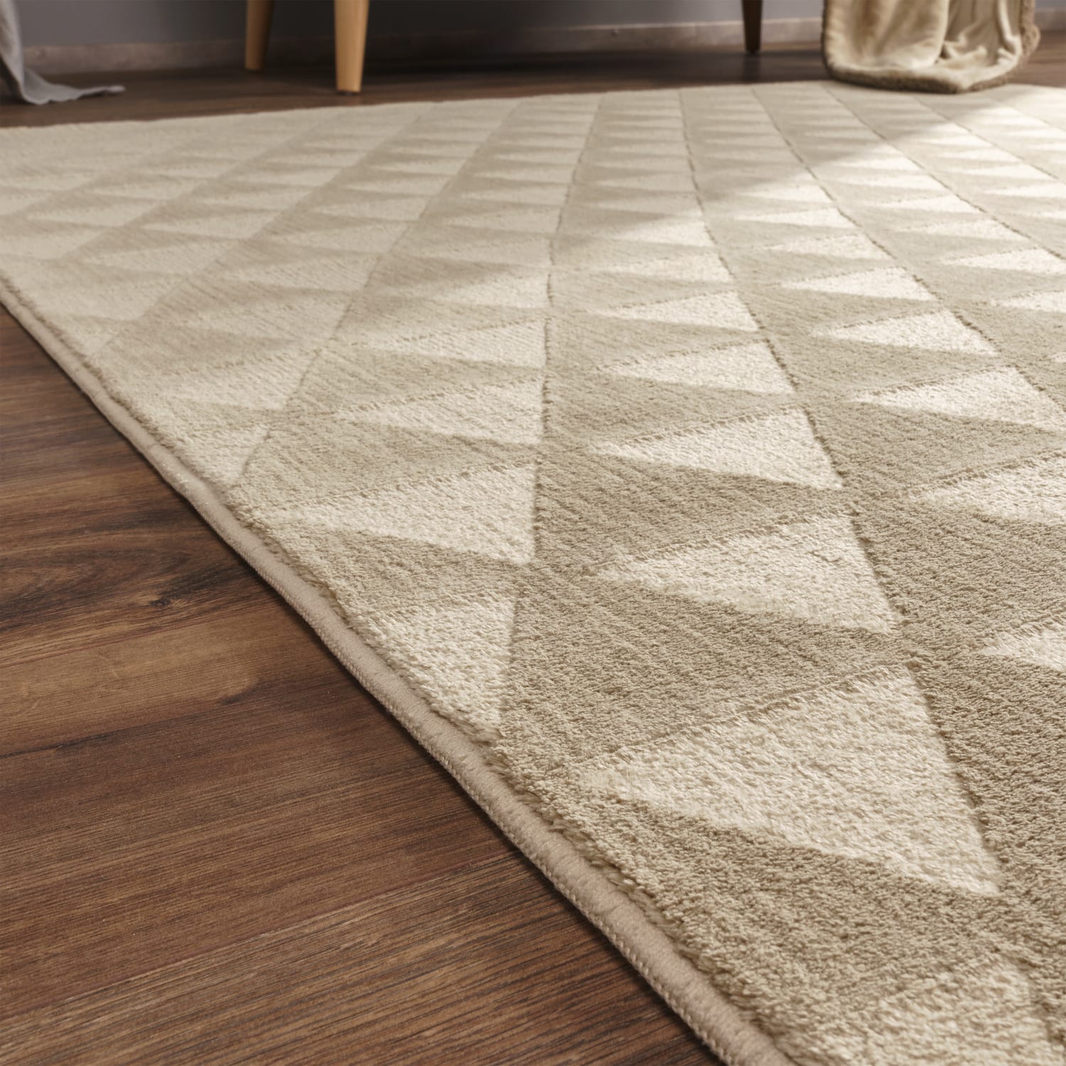 Teppich waschbar Haarlem Beige
