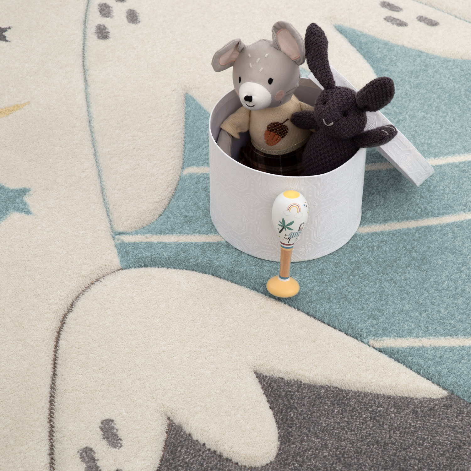 Kinder-Teppich Cosmo Creme