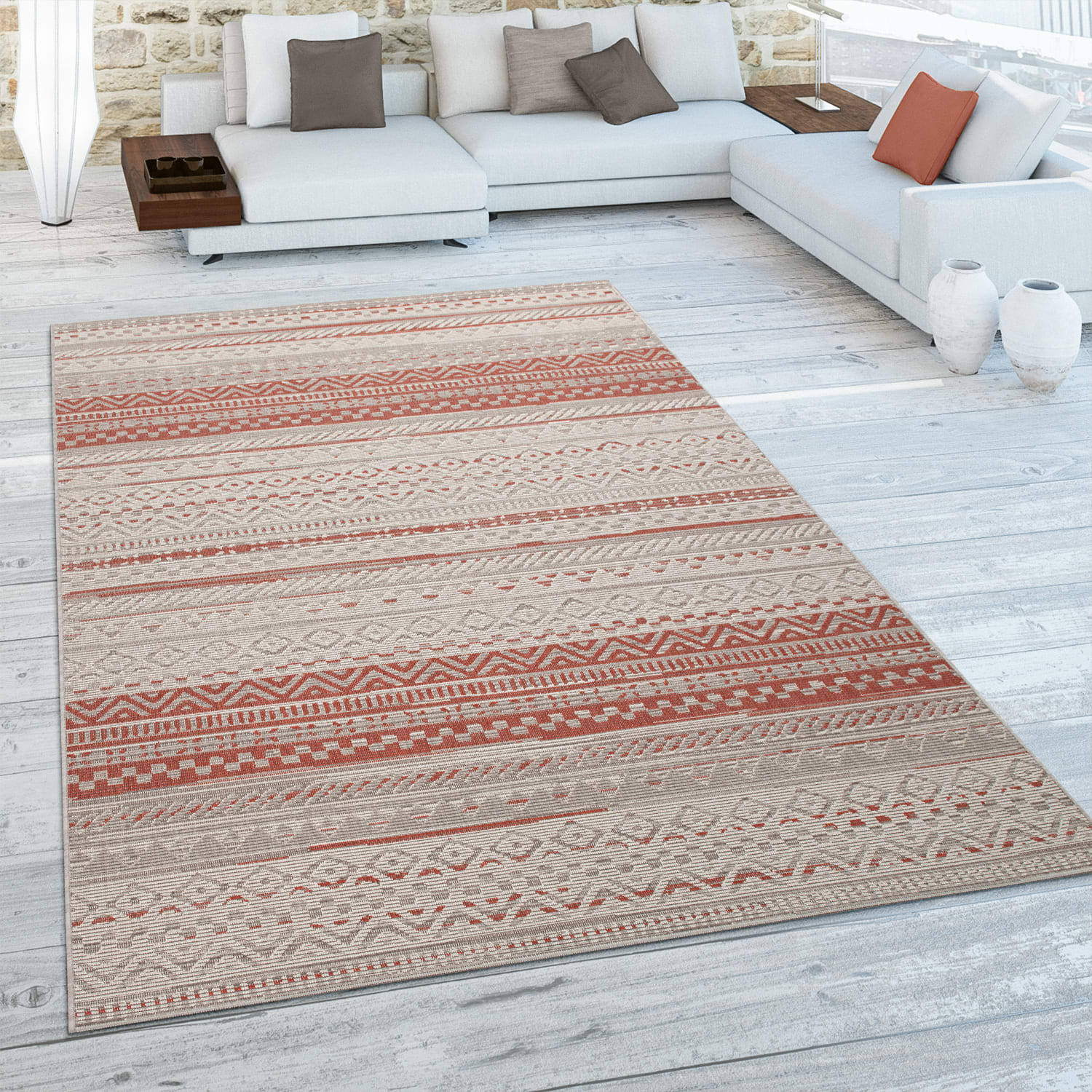 In- & Outdoor-Teppich Ostende Rot