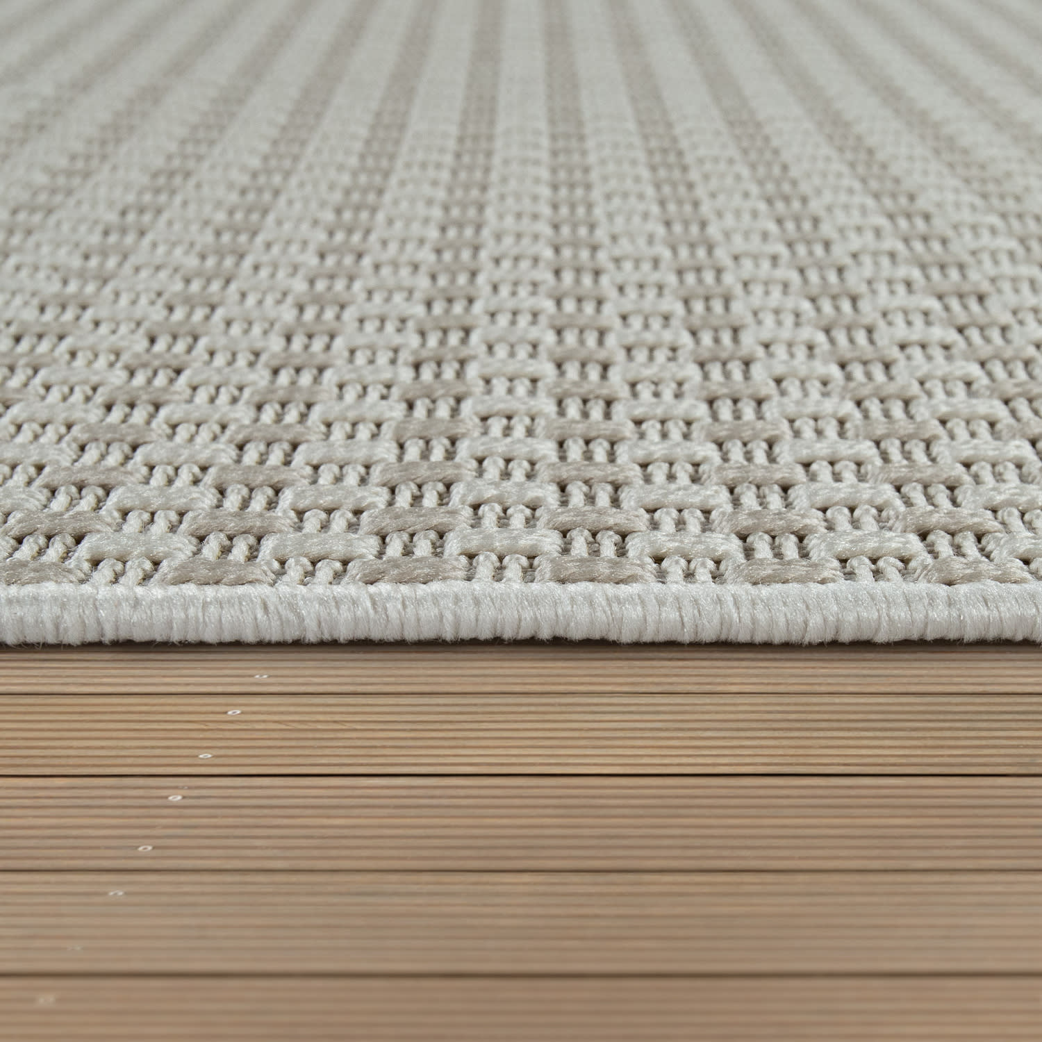 In- & Outdoor-Teppich Waregem Weiß