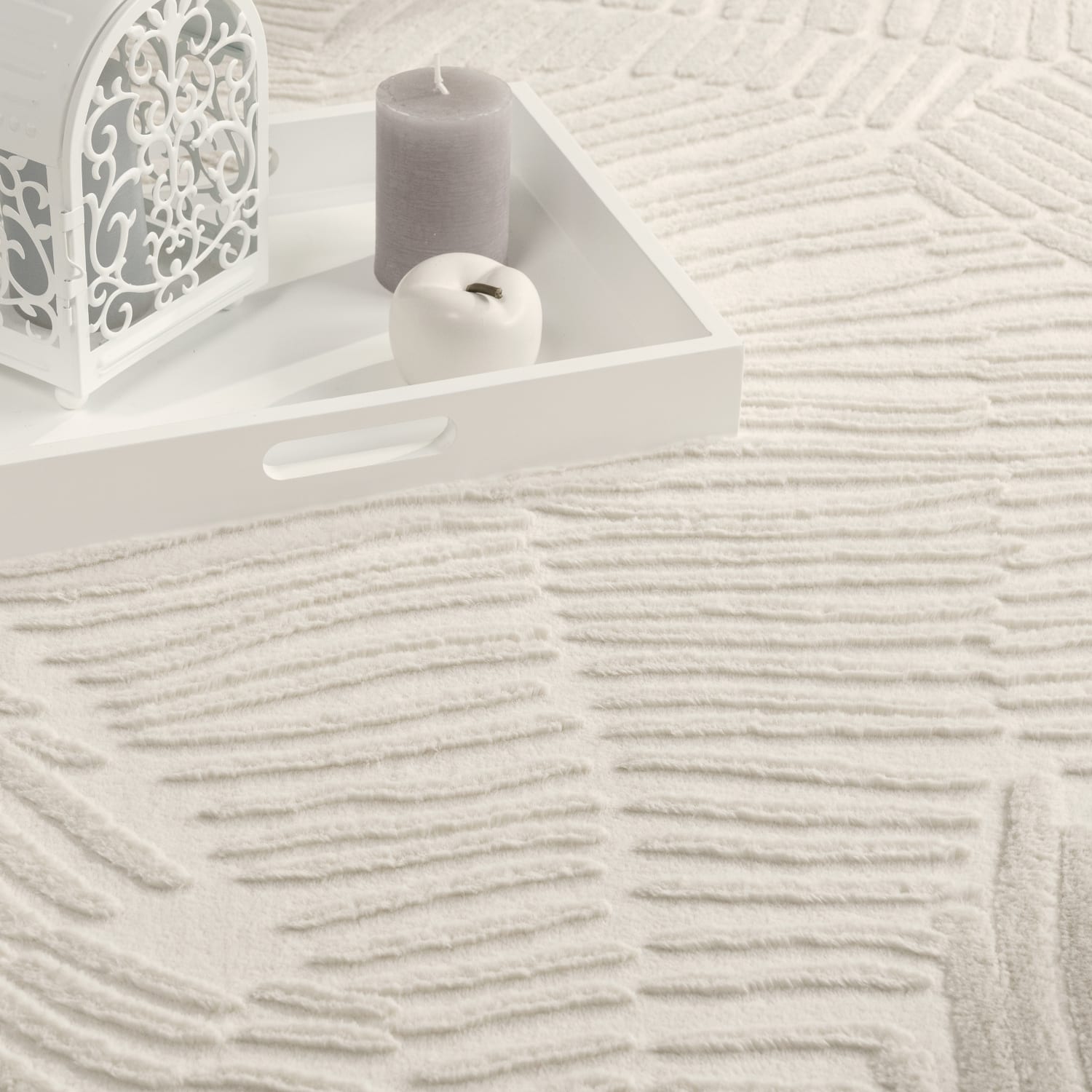 Fell-Teppich Lelystad Creme