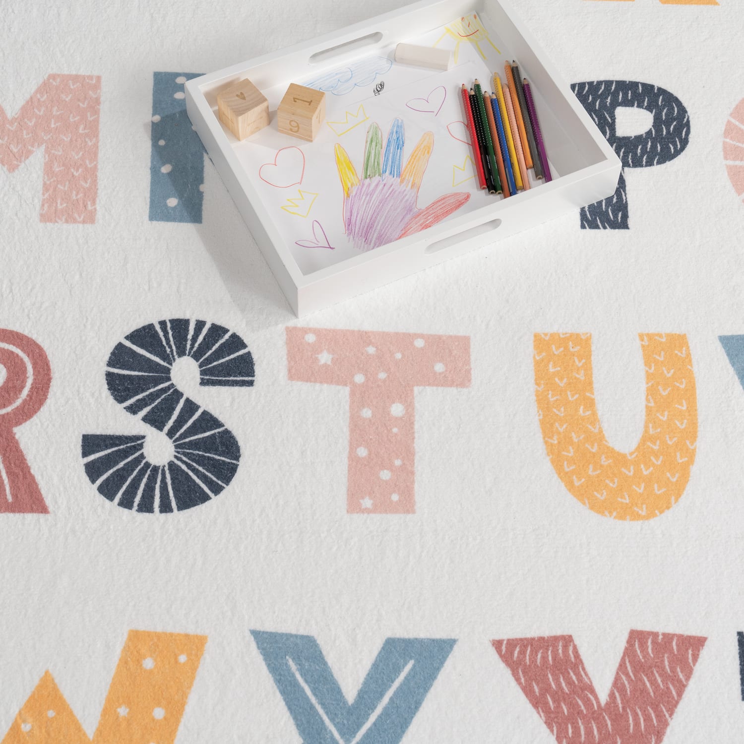 Kinder-Teppich Eliz Mehrfarbig