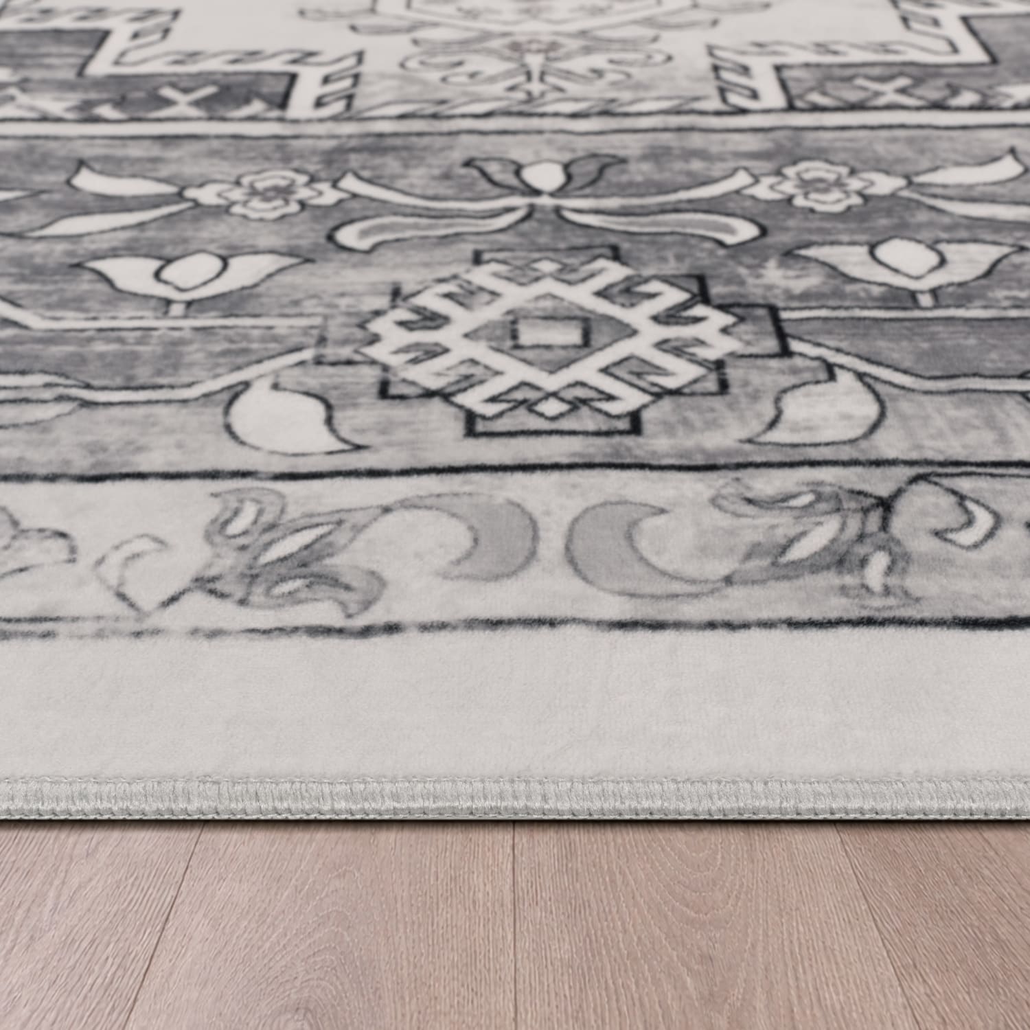 Teppich waschbar Semer Grau