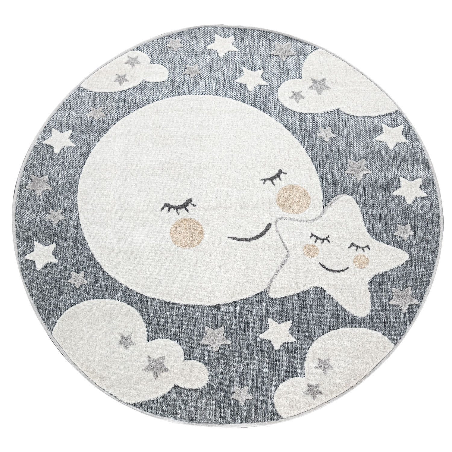 Kinderteppich In- & Outdoor Tweet Grau