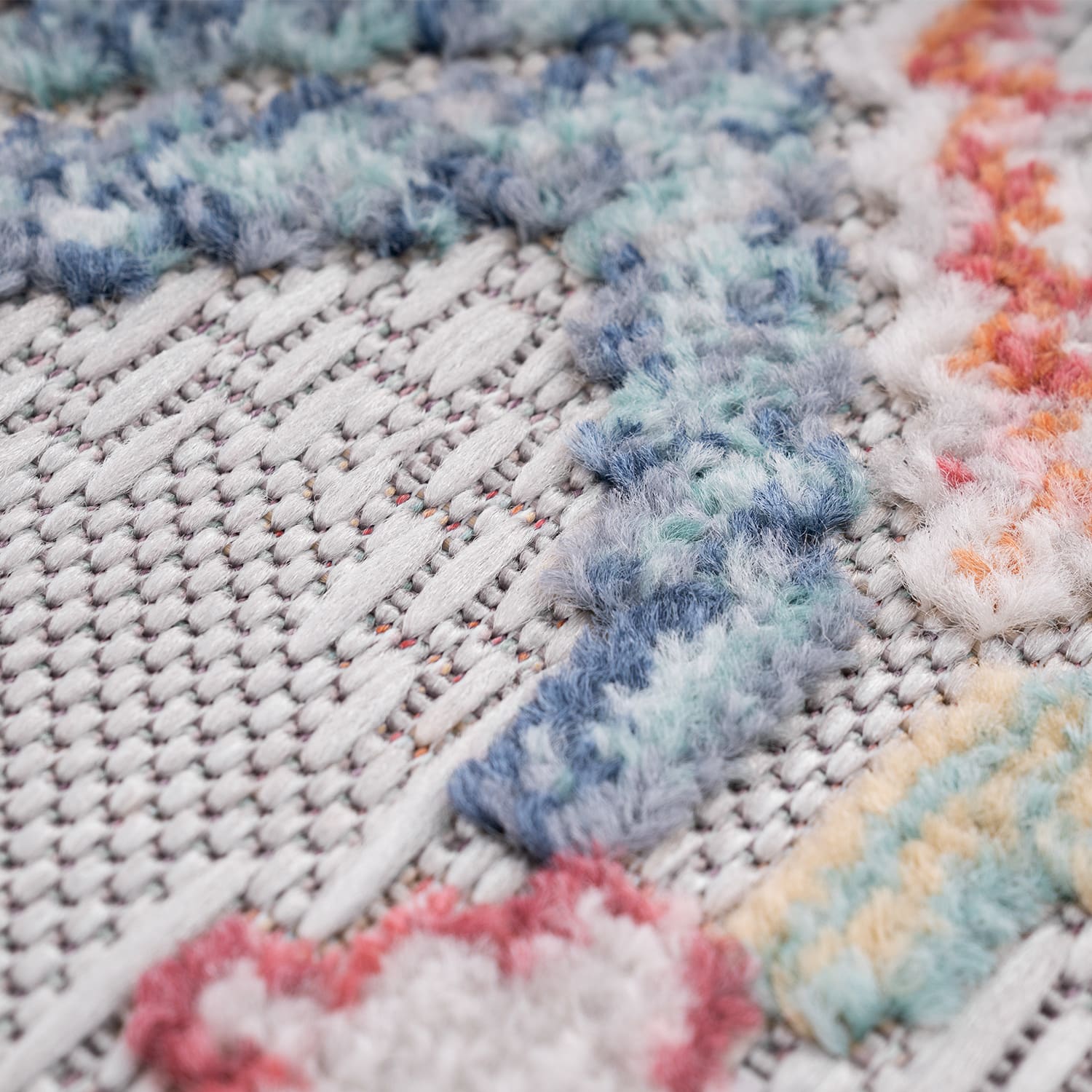 In- & Outdoor-Teppich Fusion Mehrfarbig