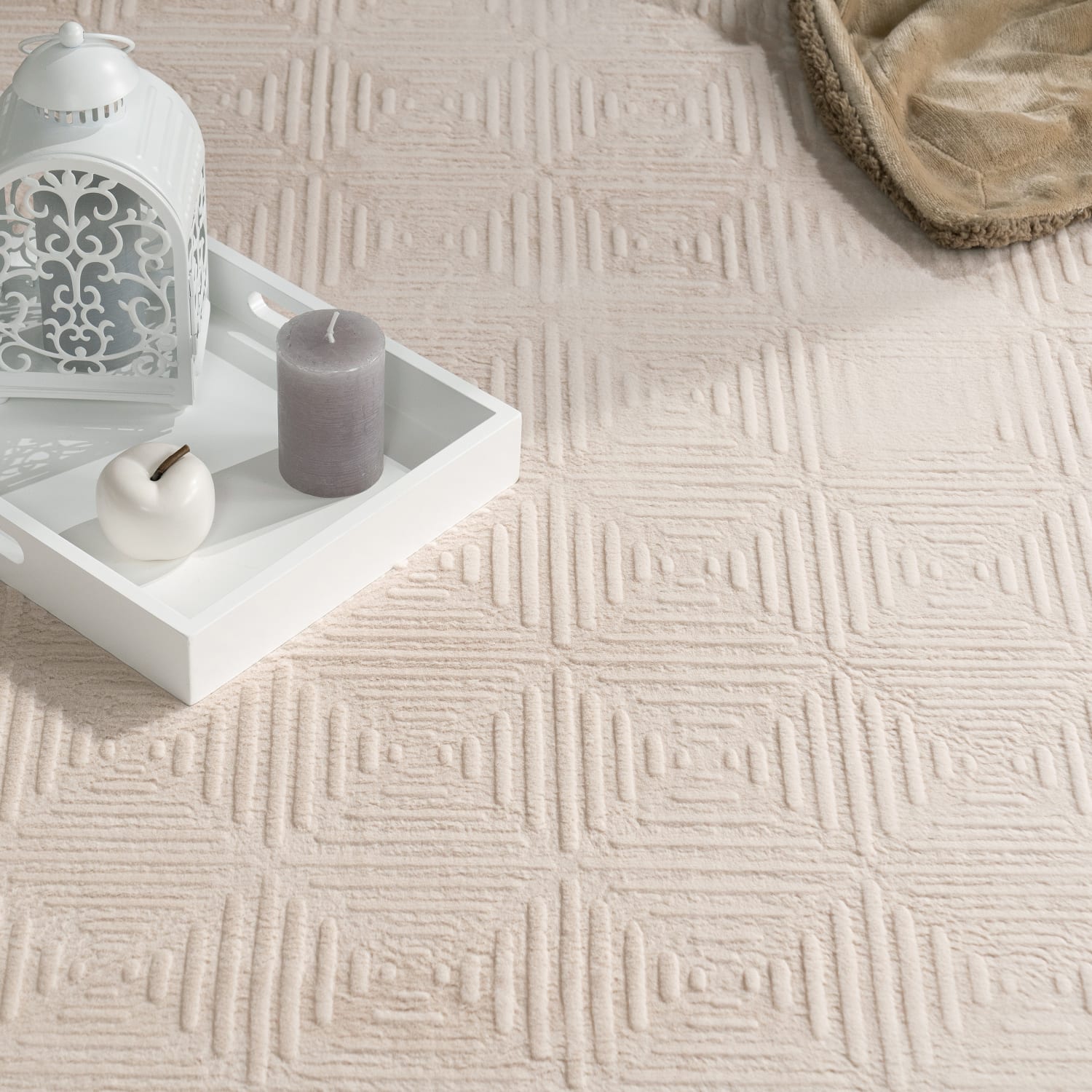 Fell-Teppich Lelystad Beige