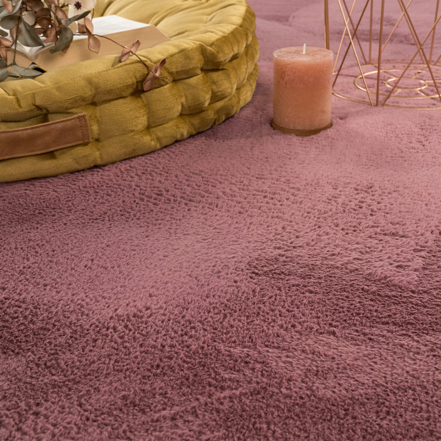 Flauschteppich Soft Beerenfarben