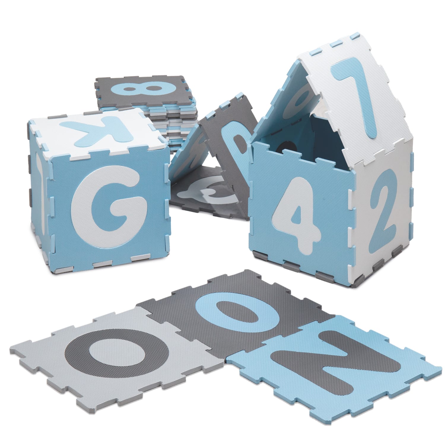 Puzzlematte Puzzle Blau