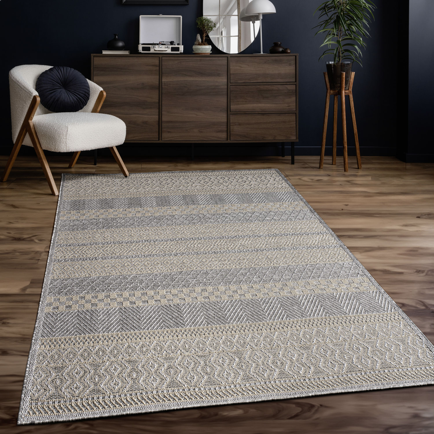 In- & Outdoor-Teppich Vermont Grau