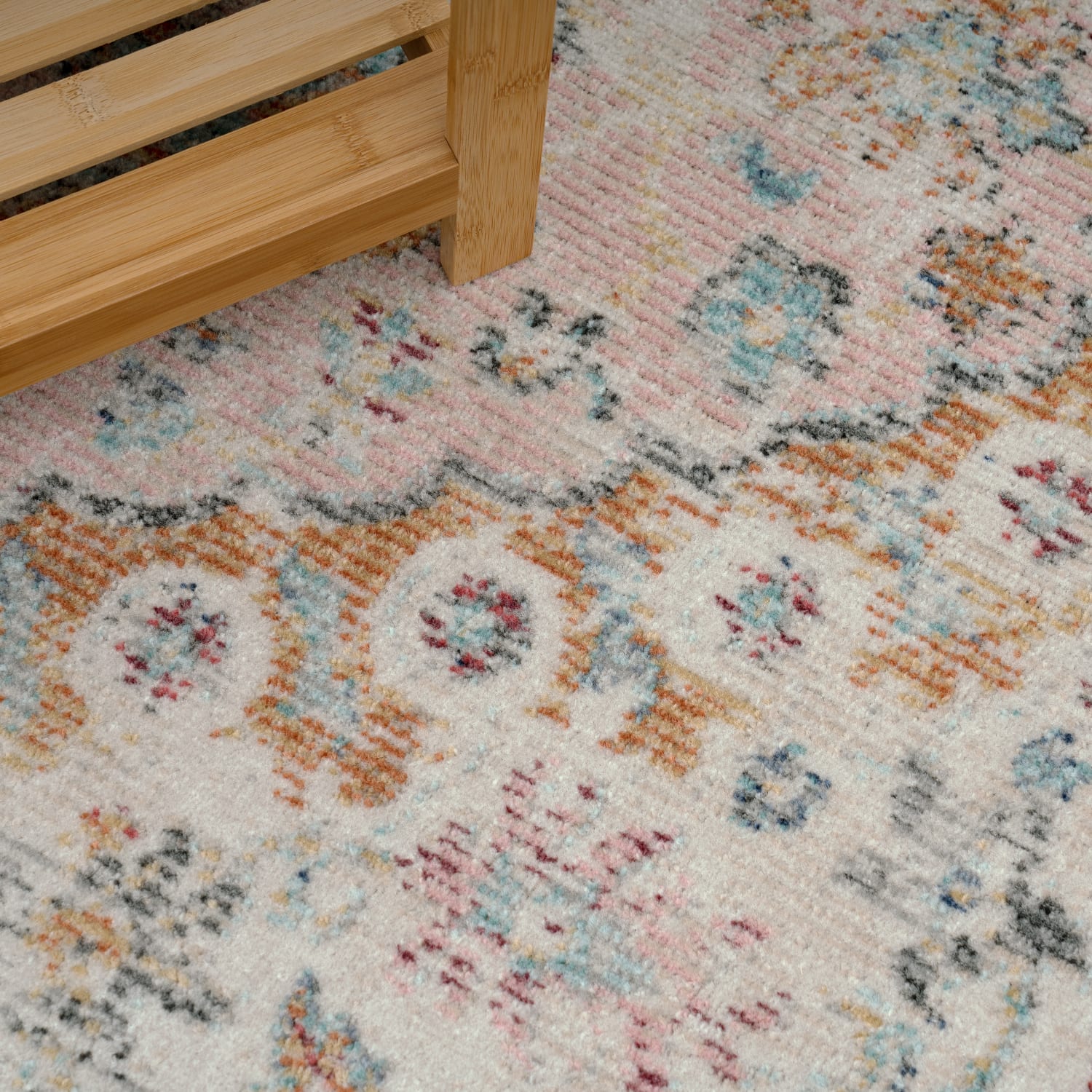 In- & Outdoor-Teppich Torres Creme-Pink