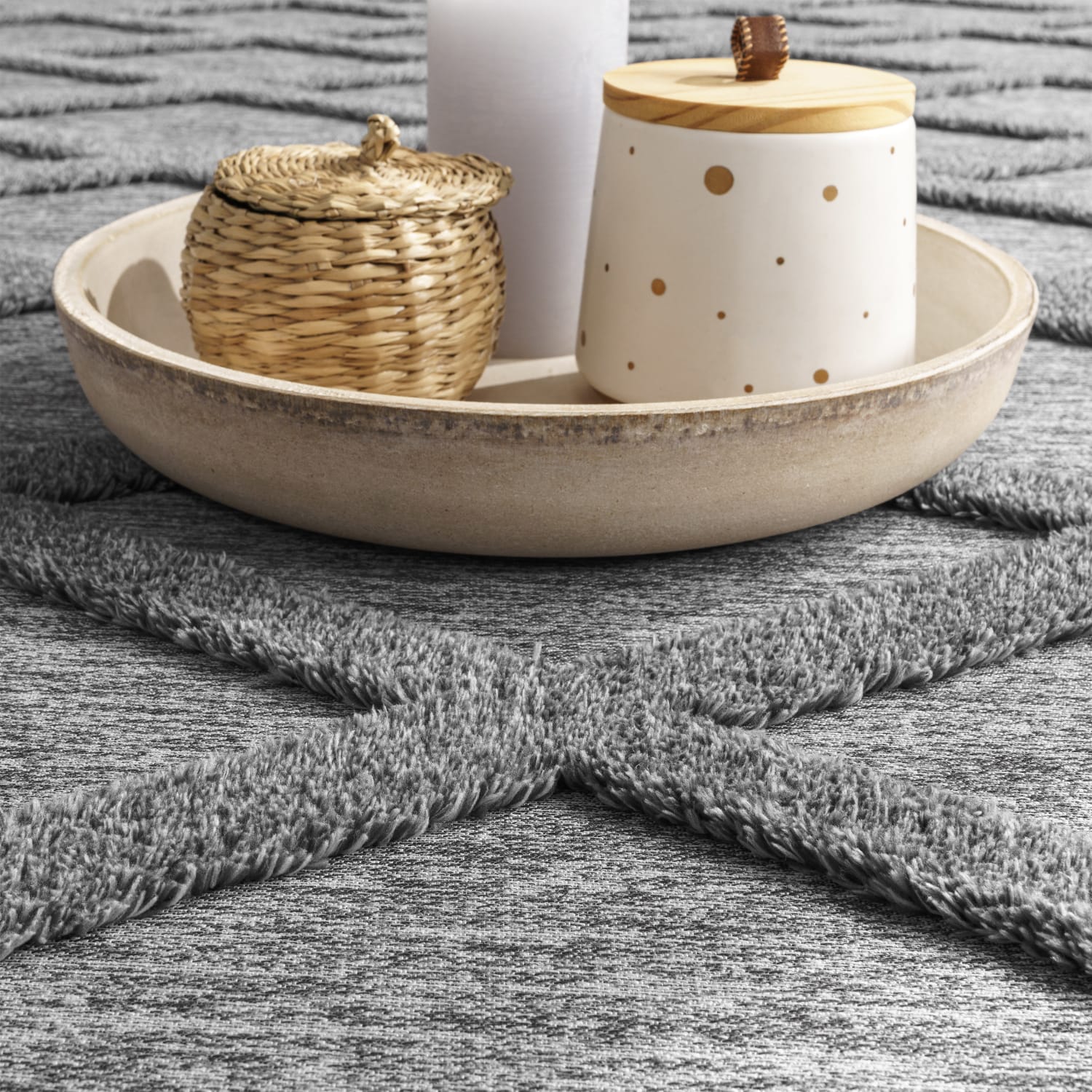 Teppich waschbar Utrecht Grau