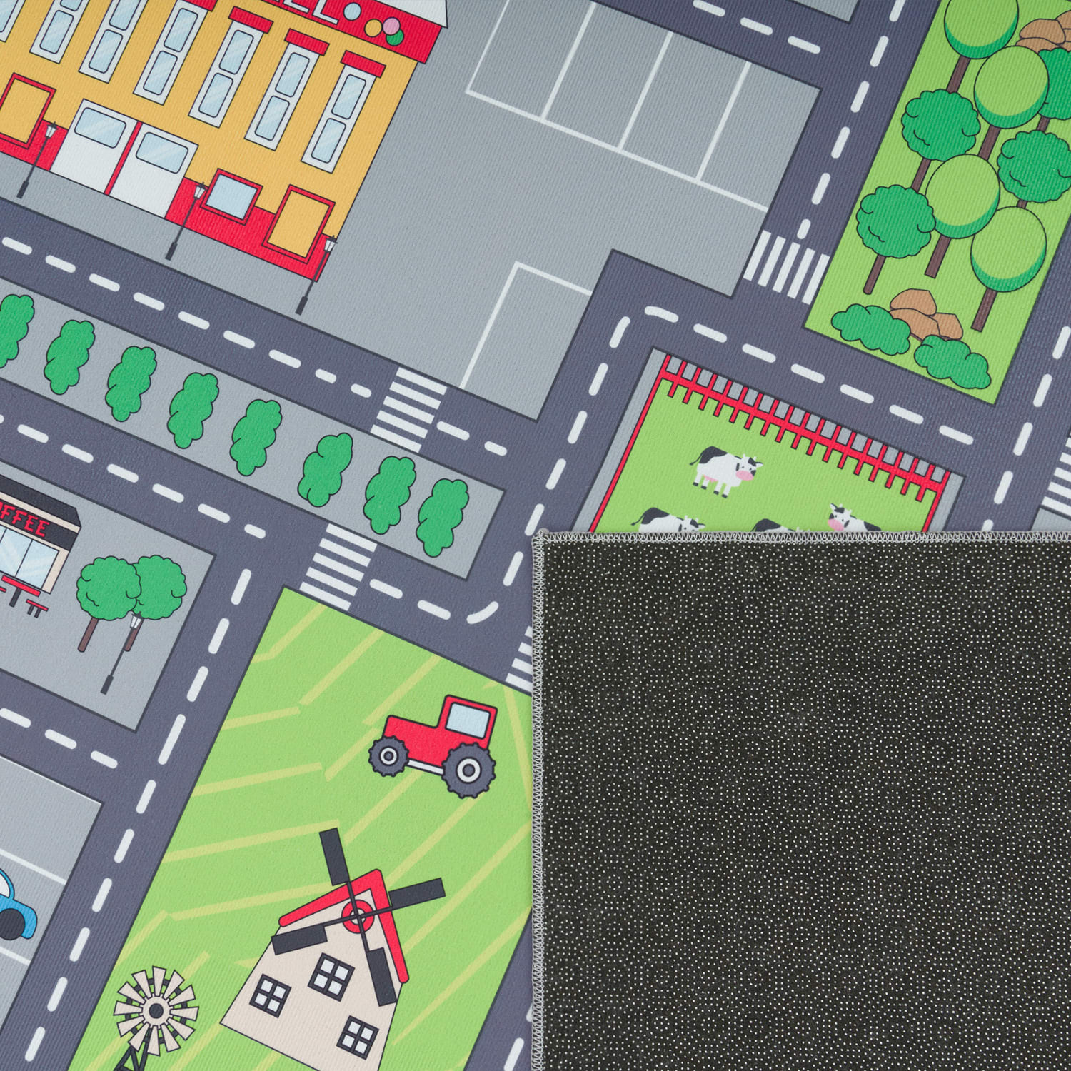 Kinder-Teppich Bino Grau