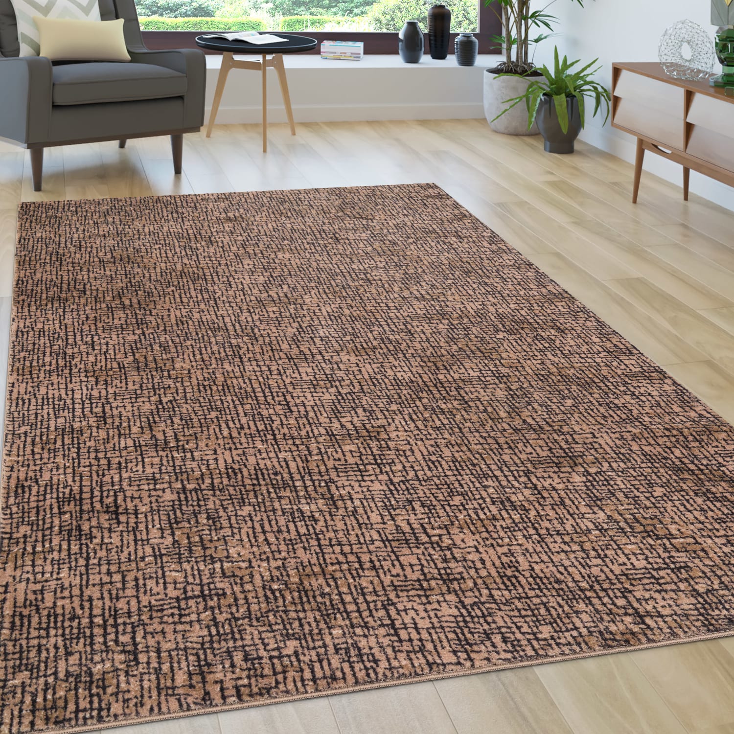 Moderner-Teppich Malaga Beige