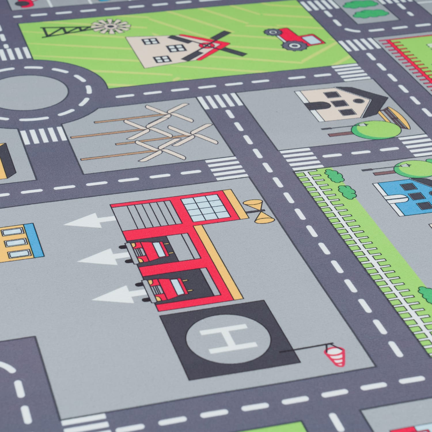 Kinder-Teppich Bino Grau