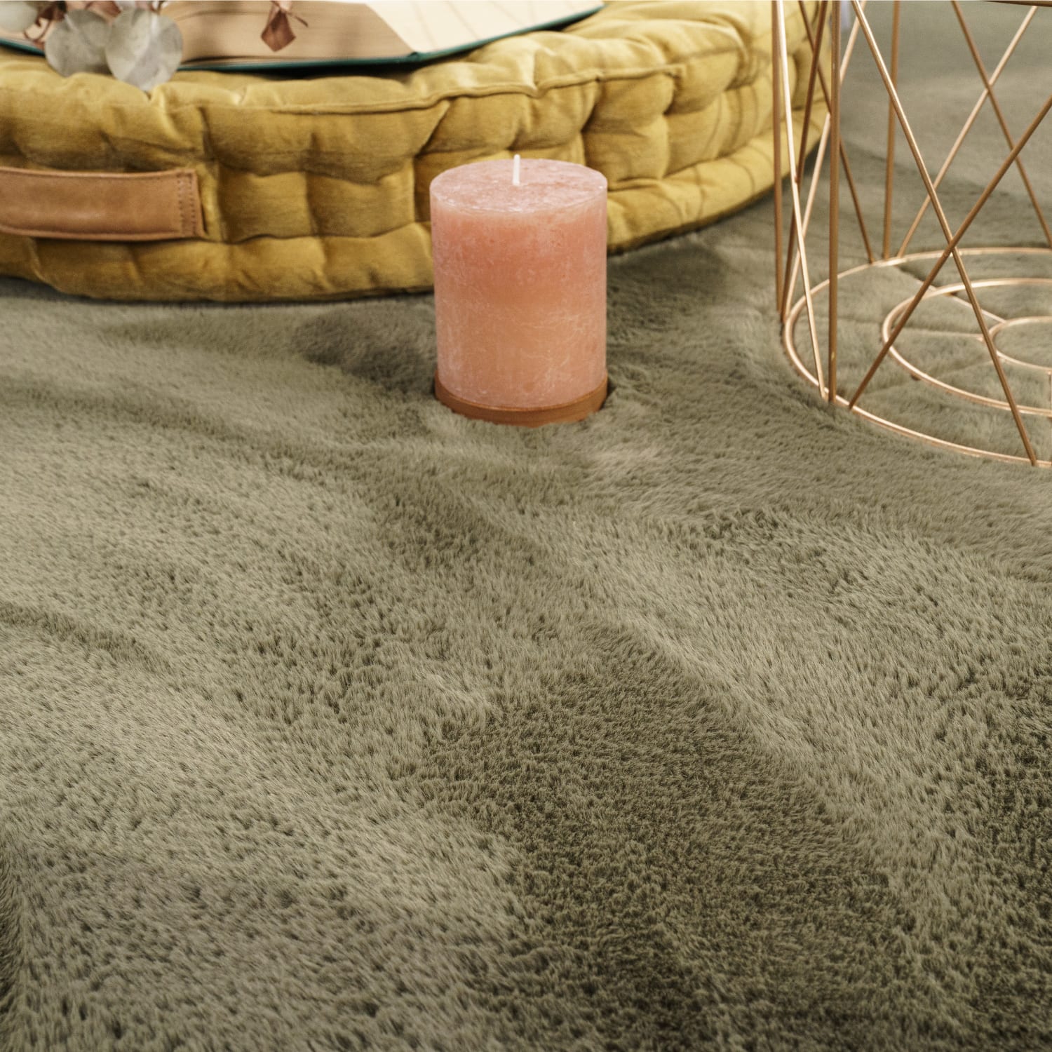 Flauschteppich Soft Grün