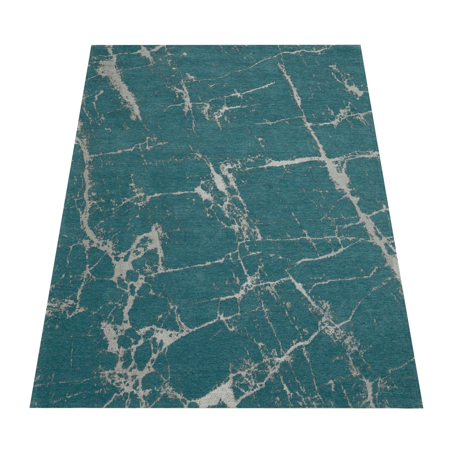 Flachgeweber Teppich Mariba Türkis