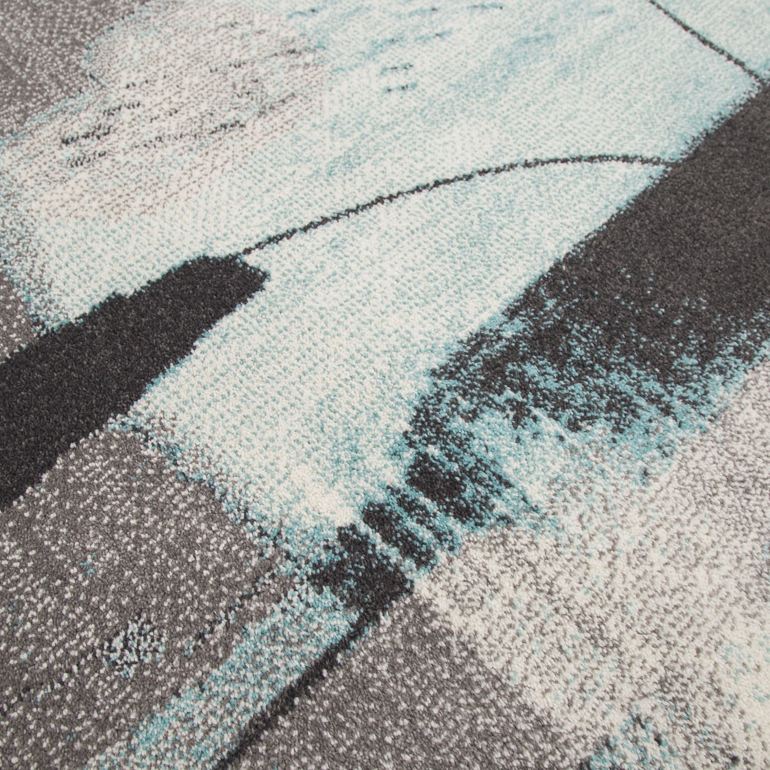 Moderner-Teppich Mero Türkis