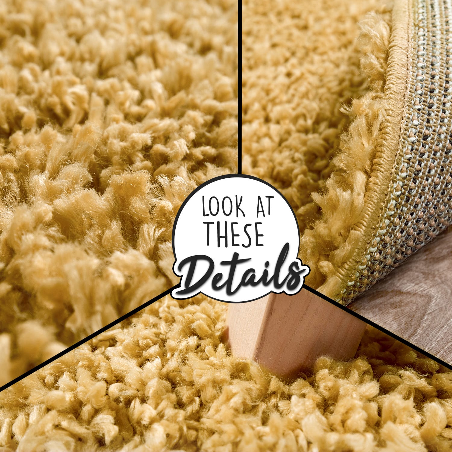 Hochflorteppich Trip Sky Gelb