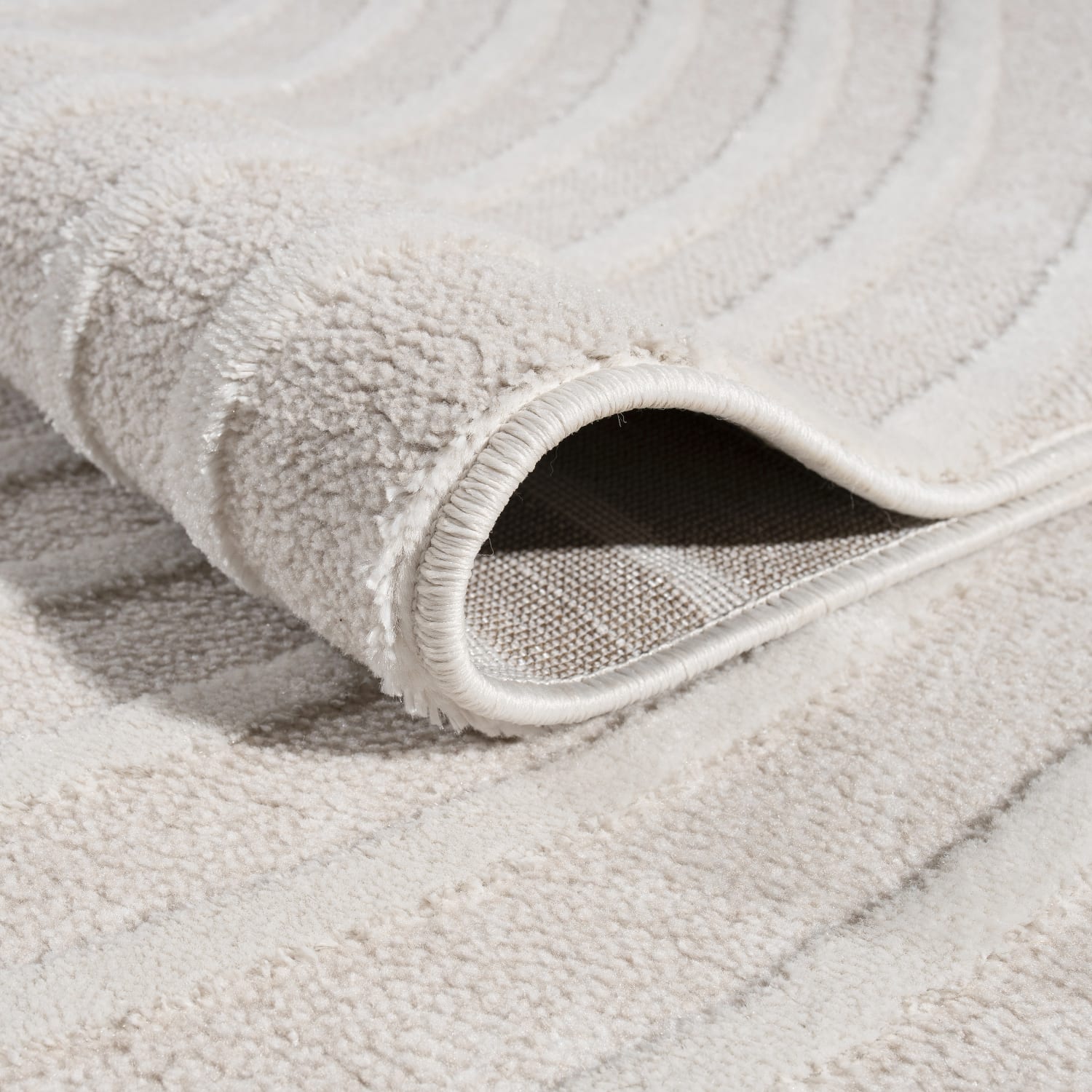 Moderner-Teppich Santorini Creme