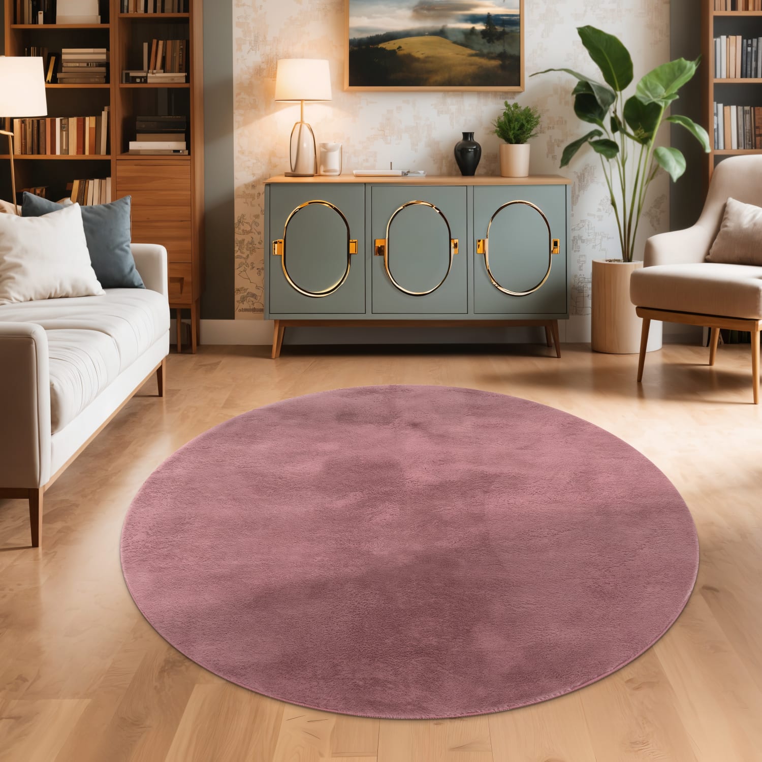 Flauschteppich Soft Beerenfarben