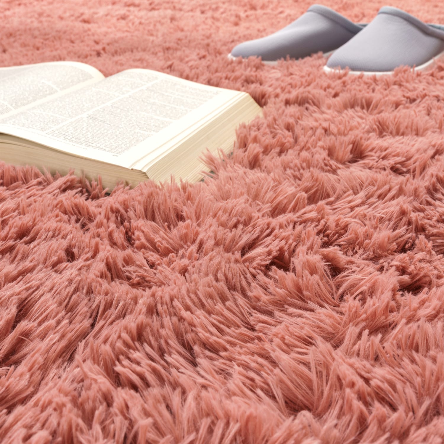 Hochflorteppich Silky Beerenfarben