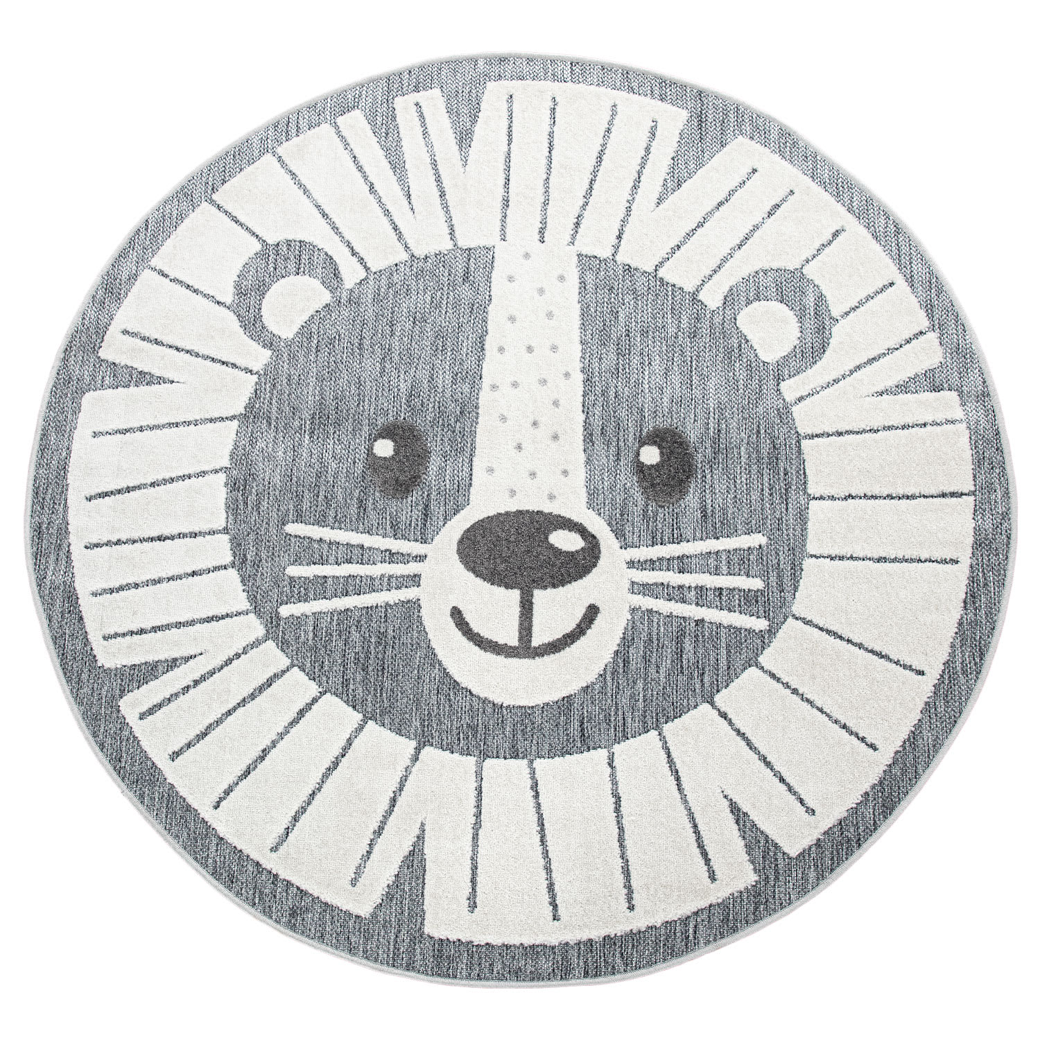 Kinderteppich In- & Outdoor Tweet Grau